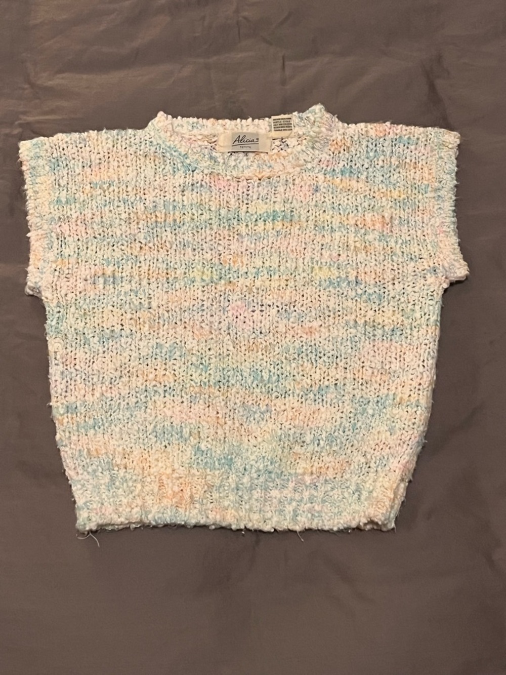 Alison Sheri Pastel Speckled Knit Top